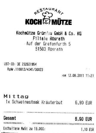 plagiatius Hffner Kochmtze Restaurant